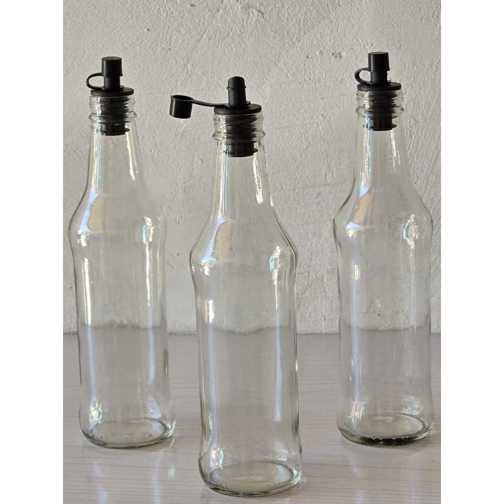 KIT GALHETEIRO 275 ML VIDRO TRANSPARENTE, P/AZEITE, TEMPEROS, MOLHOS, VINAGRE, ETC. (IO) em Oferta na Shopee