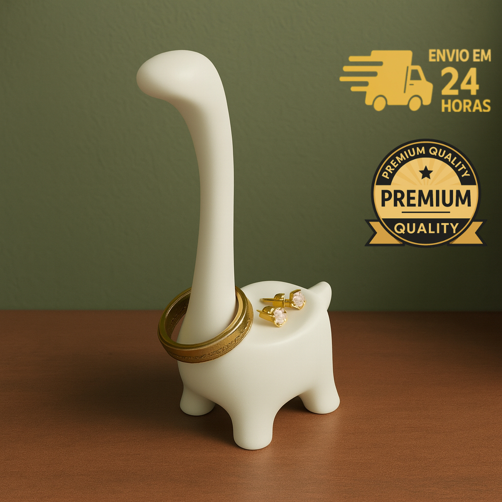 Porta Anel Dino Elegante – Suporte Decorativo para Joias em Oferta na Shopee