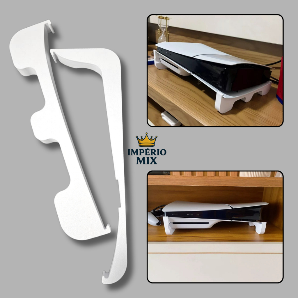 Suporte Horizontal PS5 Slim com Disco Base Deitada PlayStation 5 em Oferta na Shopee