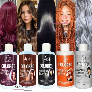 Shampoo Escurecedor Cabelos Brancos Tonalizante Colored 300ml Efeito 100% Natural Super Resultado em Oferta na Shopee