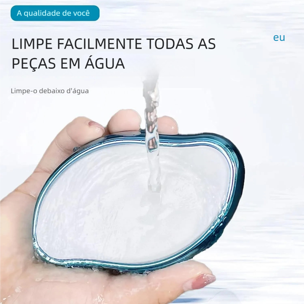 Ferramenta de Beleza Depiladora Cristal - Reutilizável, Indolor e Fácil de Limpar