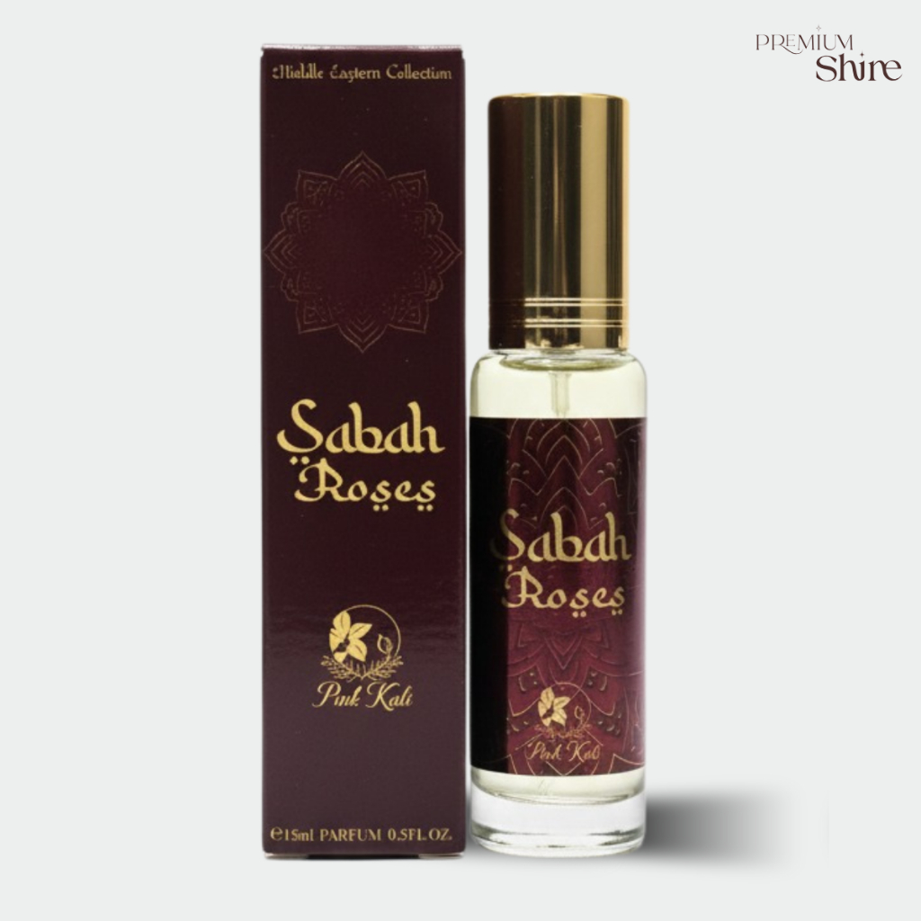 Perfume Árabe 15ml Sabah Roses - Pink Kali - Com Tampa - Perfume portatil para Bolsa Feminino