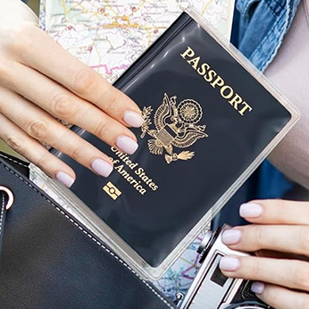 Kit 3 Capa transparente para passaporte e carteira de trabalho em Oferta na Shopee