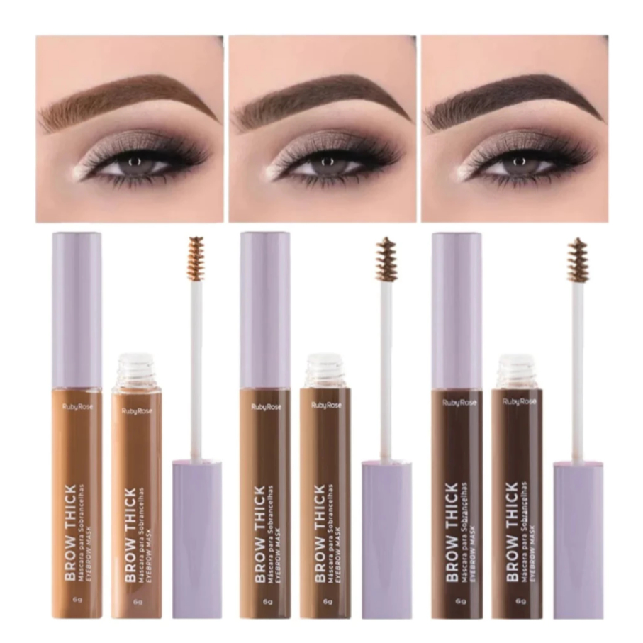 Máscara para Sobrancelhas Brow Thick Ruby Rose com Cor 6g em Oferta na Shopee