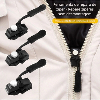 Conjunto de Reparo de Zíper (3/10 Pçs) - Instantâneo, Destacável e Prático