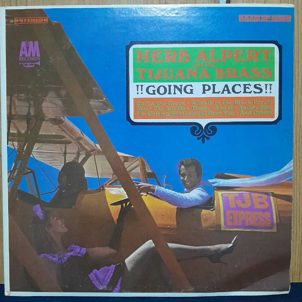 LP HERB ALPERT AND THE TIJUANA BRASS – GOING PLACES / IMPORTADO USA / EDIÇÃO A&M RECORDS / CAPA ÓTIMA / ARTE CLÁSSICA CO
