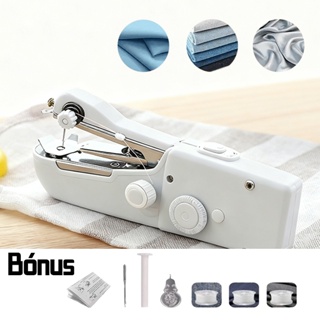 Mini Portátil Máquinas De Costura Ponto Acessível Costurar Costura Sem Fio Roupas Tecidos em Oferta na Shopee