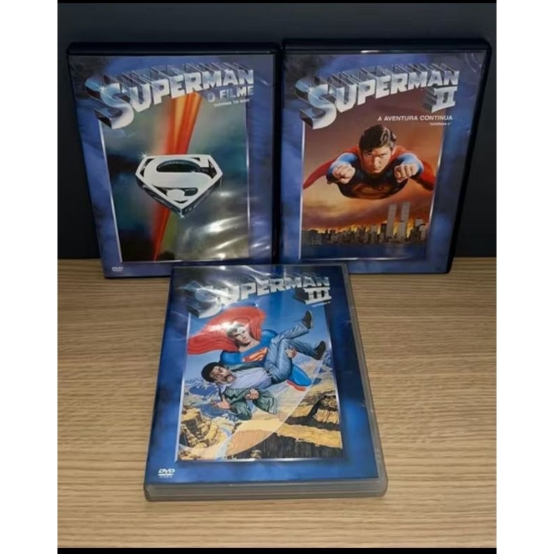 Dvd: Superman O Filme + Superman 2 + Superman 3 - Raros