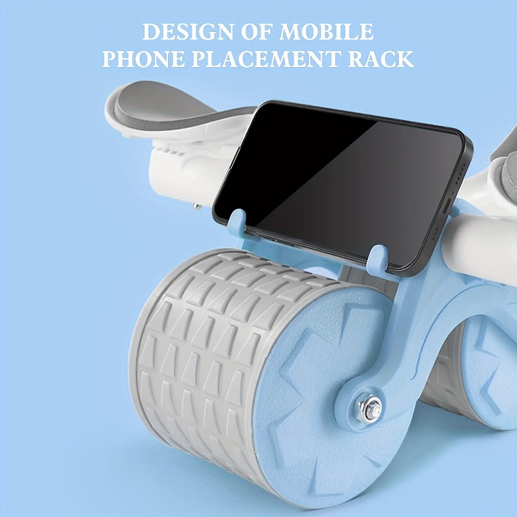 Roda De Exercícios Abdominais Com Suporte Duplo De Eficiência De Fortalecimento