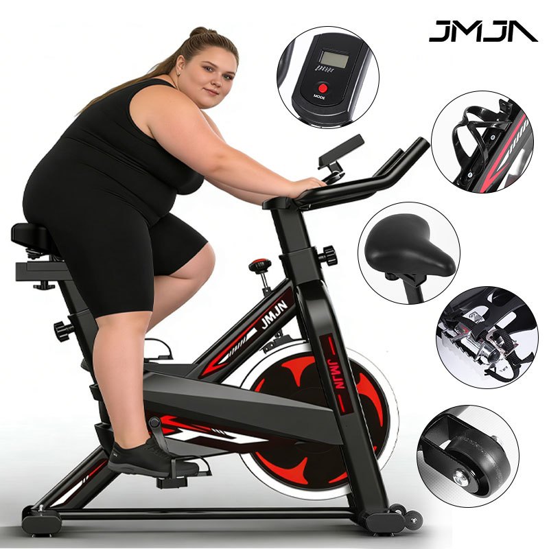 JMJN Bicicleta de Spinning Ergométrica Profissional – Suporta 150Kg Volante de Inércia 10Kg em Oferta na Shopee