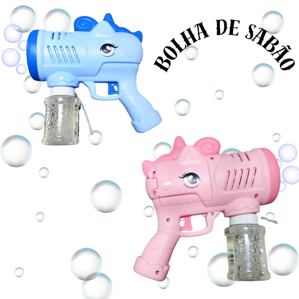 Bolha Máquina sabão Unicórnio azul e rosa De Brinquedo Crianças Brinquedos