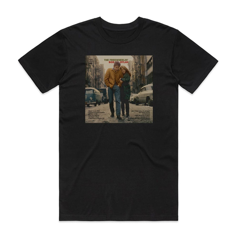 Camiseta Preta Bob Dylan The Freewheelin Bob Dylan