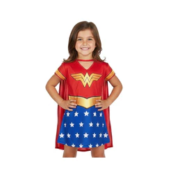Fantasia Infantil Mulher Maravilha Com Capa