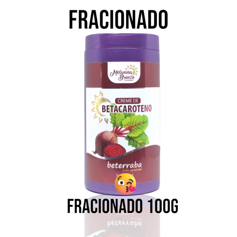 BETACAROTENO ( FRACIONADO 100g) MELANINA BRONZE.