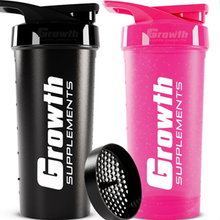 KIT 2 Coqueteleiras Growth Garrafa Shaker Treino Academia Com Rede Misturadora Diversas Cores 600ml em Oferta na Shopee