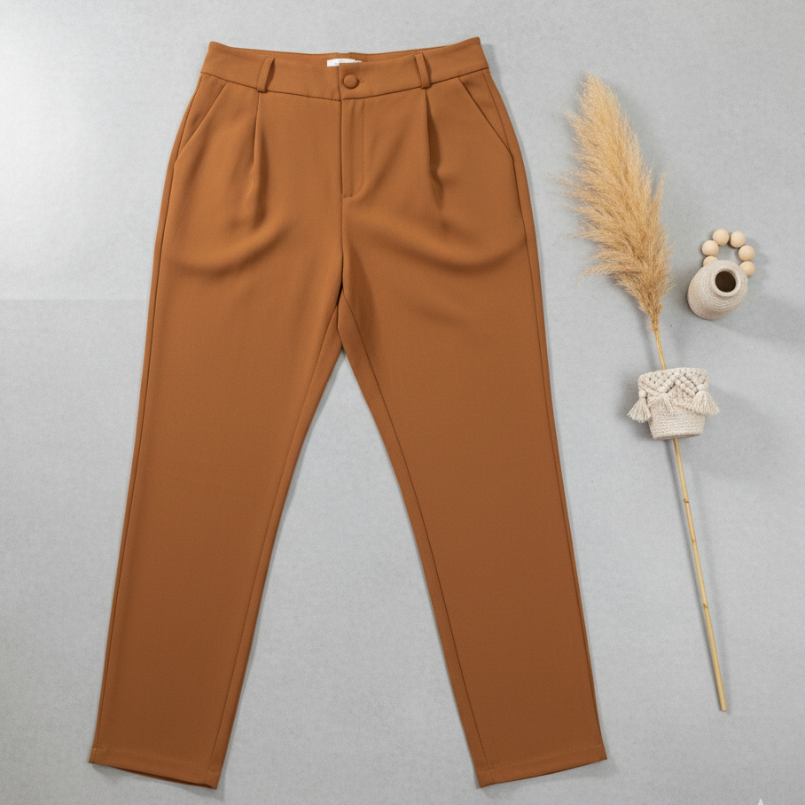 Calça Alfaiataria Feminina Com Bolso Social Com Ziper Plus Size P ao G3 PROMOÇÃO