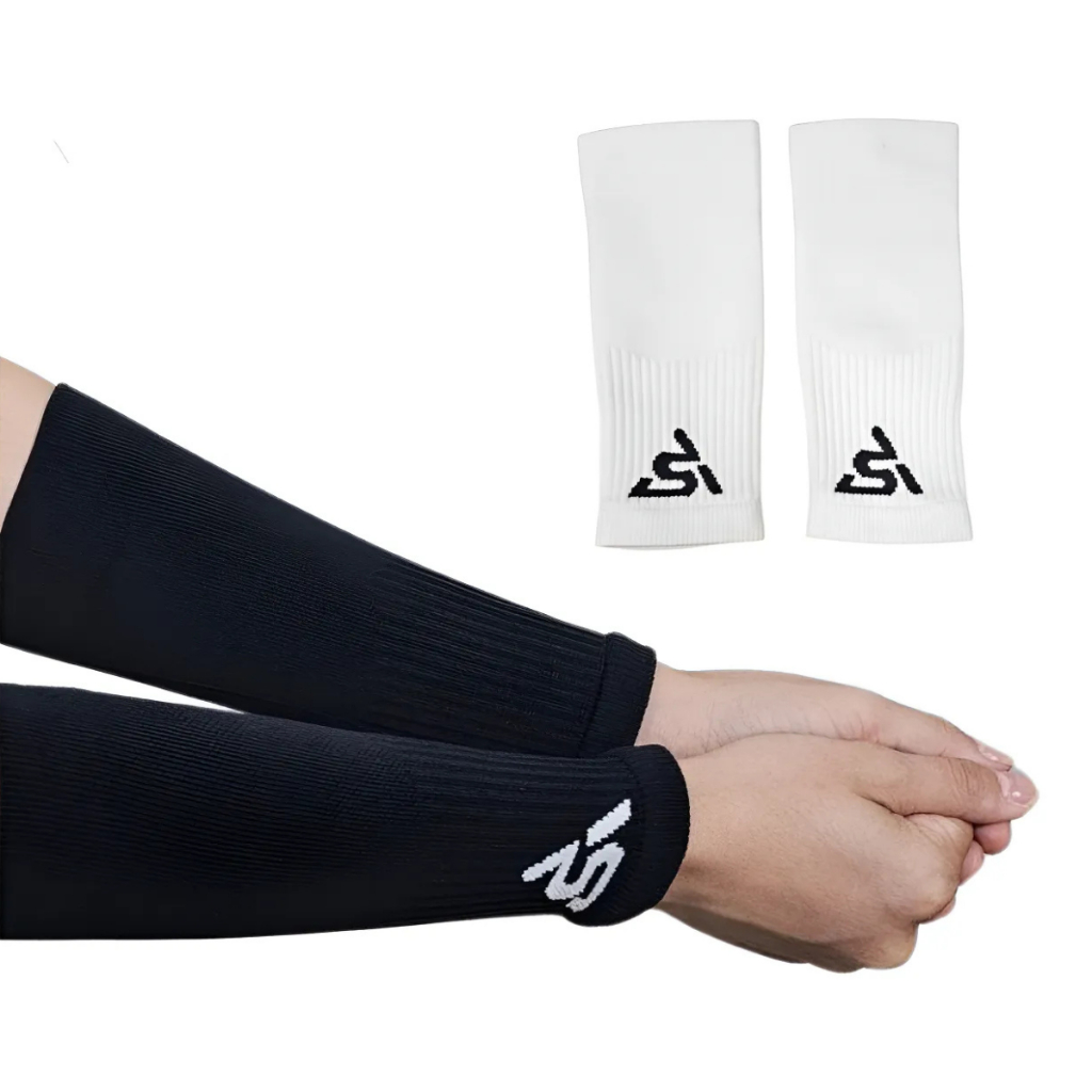 Kit 2 Pares Manguito Curto Vôlei Adulto Juvenil Tamanho Único Premium Alborsports C/NF