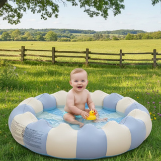 Piscina Inflável Infantil Redonda Única Interna Portátil ao Ar Livre Rsistente 90cm/120cm em Oferta na Shopee