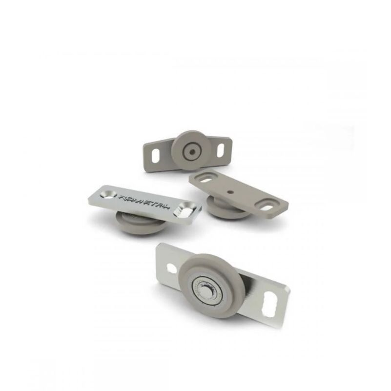 Kit Roldana Rodinha Pequena RO-20 P/1 Porta C/Guia Roldana Pequena