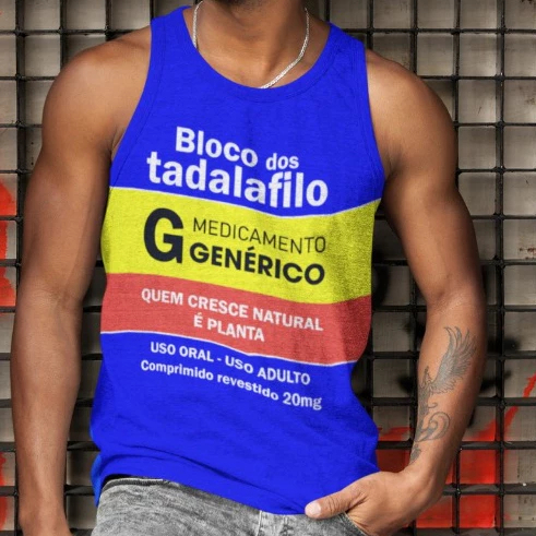 Regata Abadá para Folia Festa De Rua Bloquinho sem personalização bloco da Tadalafila