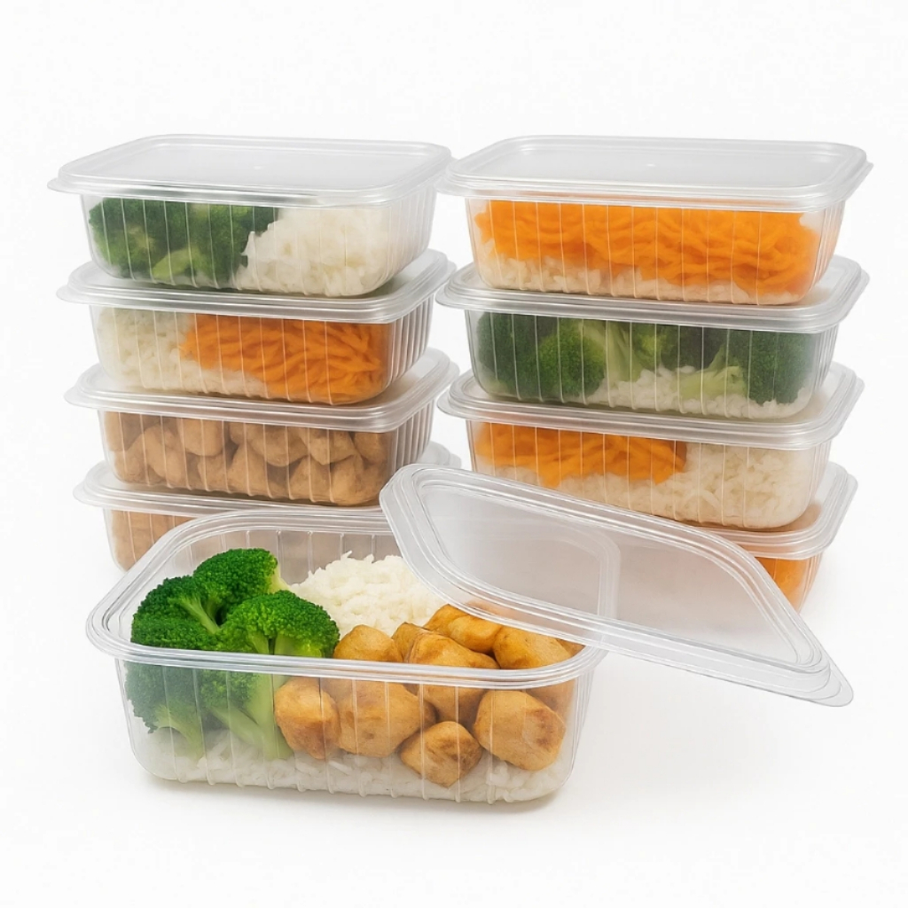 Pote Retangular Marmita Fit Para Microondas e Freezer C/24 Unidades Prafesta em Oferta na Shopee