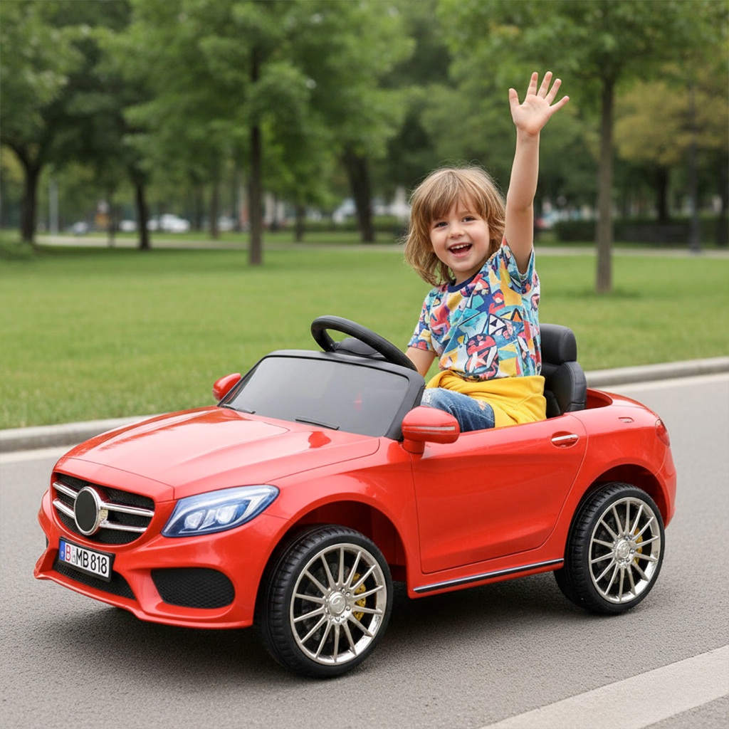 Imagem Mini Carro Eletrico Infantil 6v Carrinho para Criança 2 a 4 anos Controle Remoto motorizado bateria