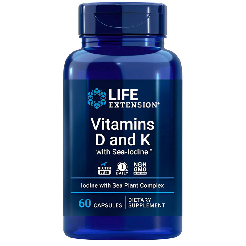 Vitamins D and K - Life Extension - Imp EuA