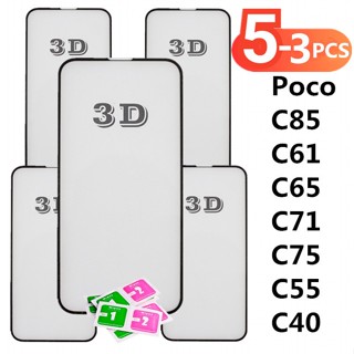 Kit 3Pcs/ 5Pcs Película De Vidro Temperado 3D Para Xiaomi Redmi Poco C85 C61 C65 C71 C75 C55 em Oferta na Shopee