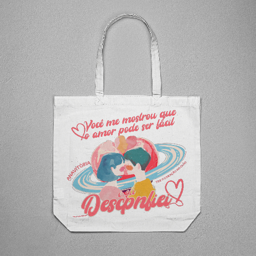 Ecobag Anavitória - TER O CORAÇÃO NO CHÃO