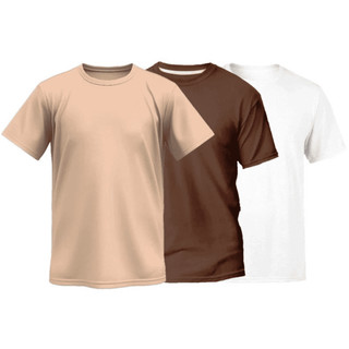 Kit 3 Camisetas Algodão Premium | Básicas, Confortáveis e Econômicas, 100% algodão,, Kit 03 camisa