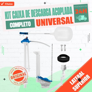 Kit Completo Mecanismo Universal Reparo Caixa Descarga Acoplada Acionamento Superior e Lateral em Oferta na Shopee