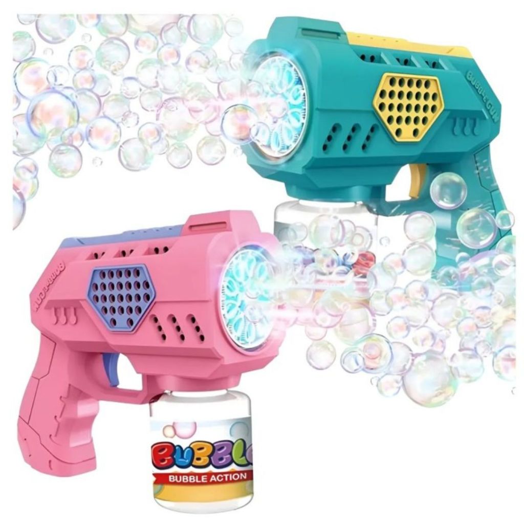 Brinquedo Bolha De Sabão Bubble Gun Pistola Automática