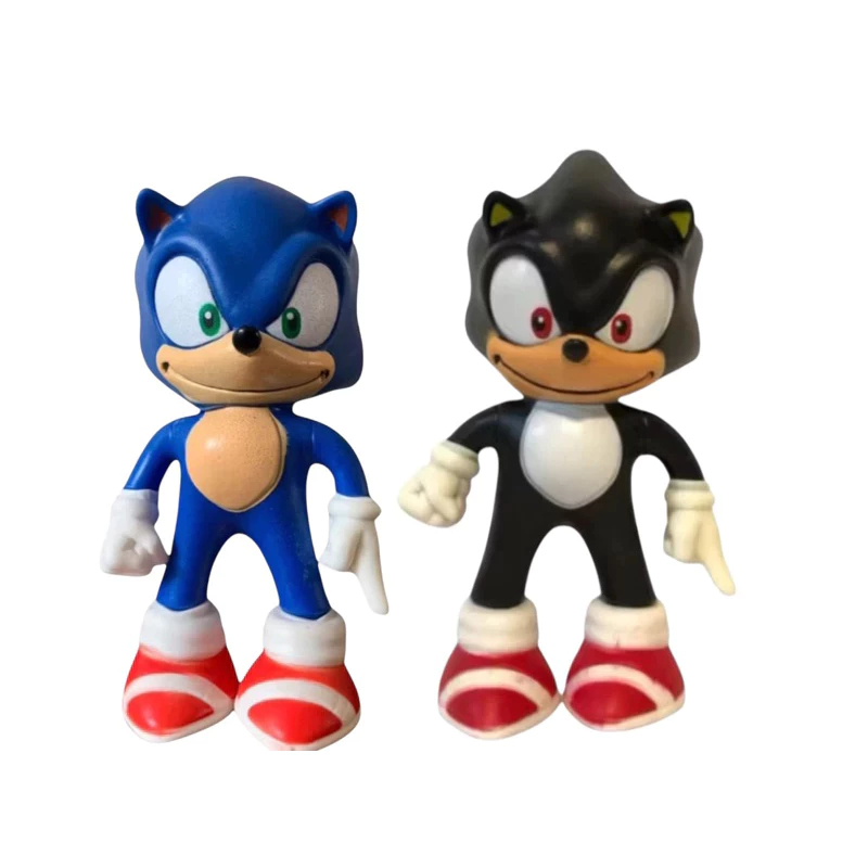 Kit 2 Boneco Sonic (azul e preto) em Oferta na Shopee