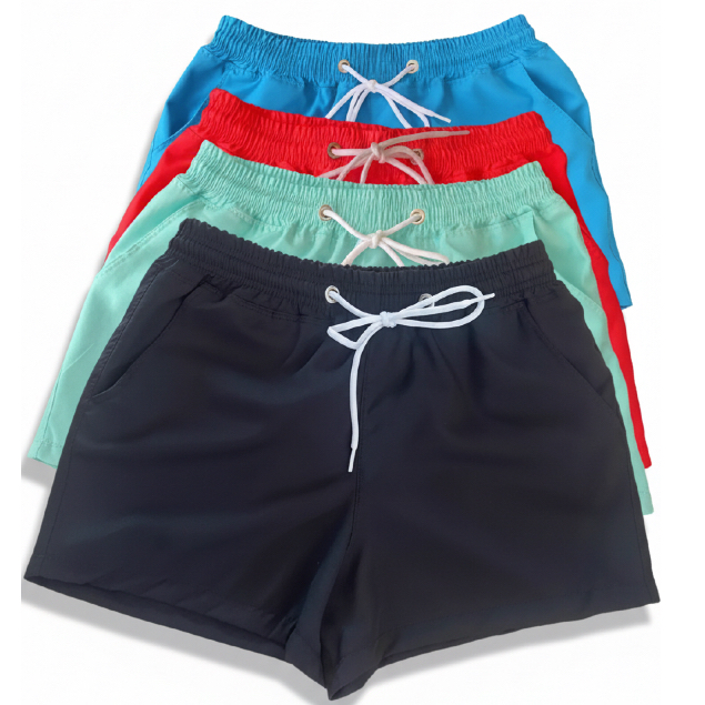 Short Tactel Com  Elastano Feminino Leve Soltinho Bermudinha Para Academia Saída de Praia Moda Verão Roupa Fitness