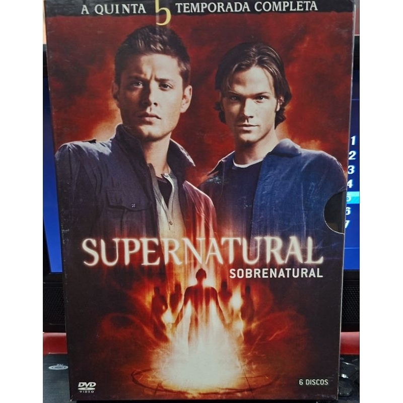 BOX DVD SERIE-SUPERNATURAL-A  QUINTA TEMPORADA-6 DISCOS-conservada