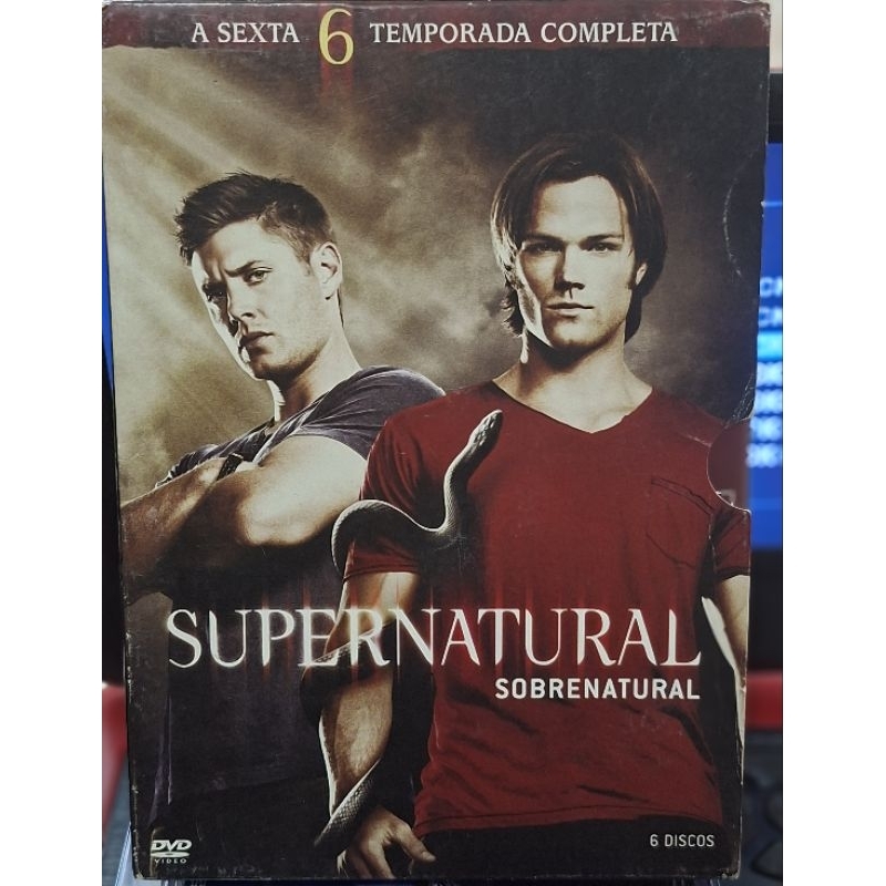 BOX DVD-SERIE-SUPERNATURAL-SEXTA TEMPORADA- 6 DISCOS-CONSERVADO