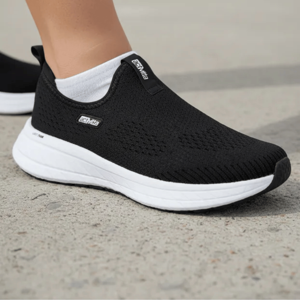 Detalhes do Tênis Actvitta Feminino Calce Fácil Casual Slip On Macio Confortável Caminhada Unissex Original