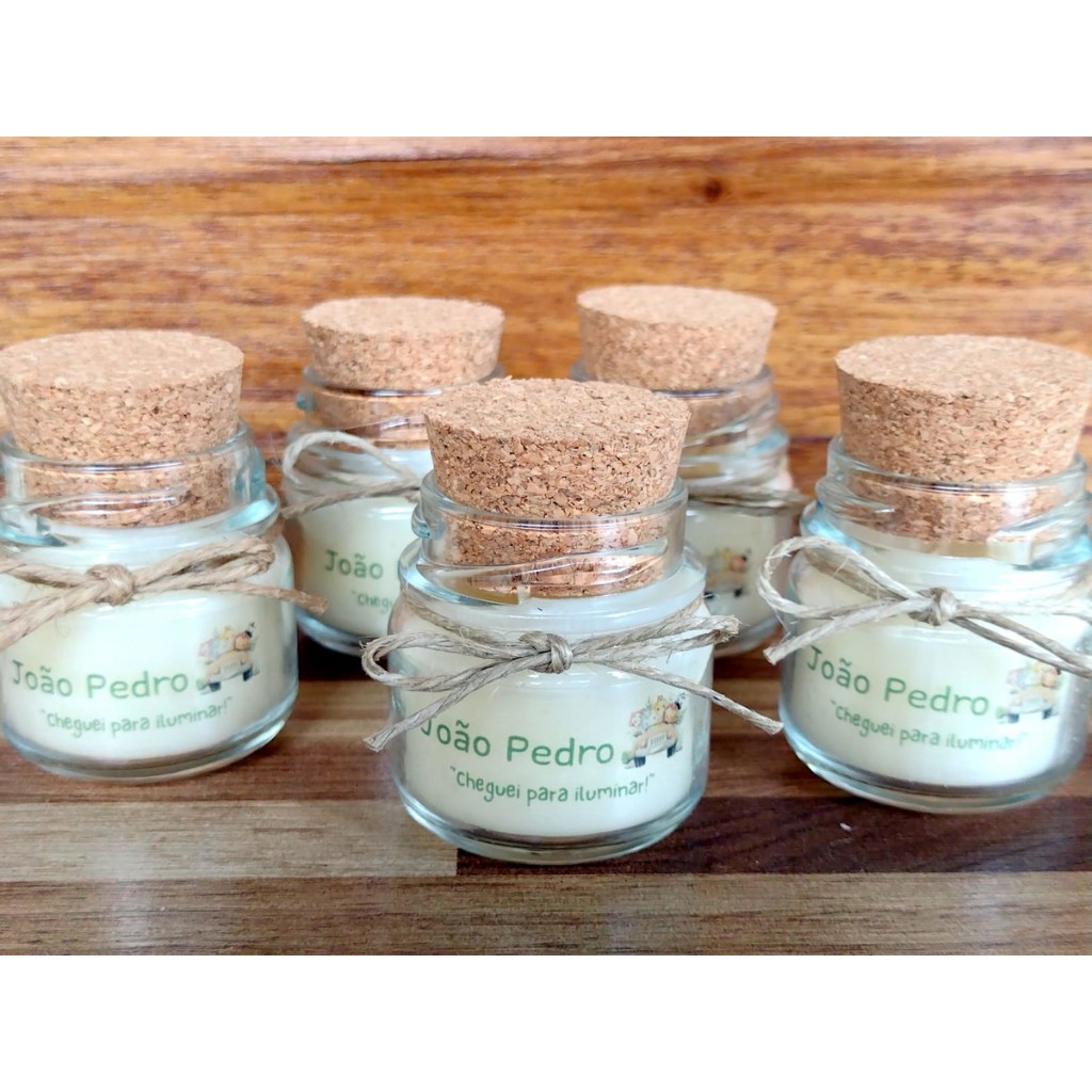 KIT 15 UNIDADES  MINI VELA  AROMÁTICA LEMBRANCINHA PERSONALIZADA, CASAMENTO MATERNIDADE, ANIVERSÁRIO KIT