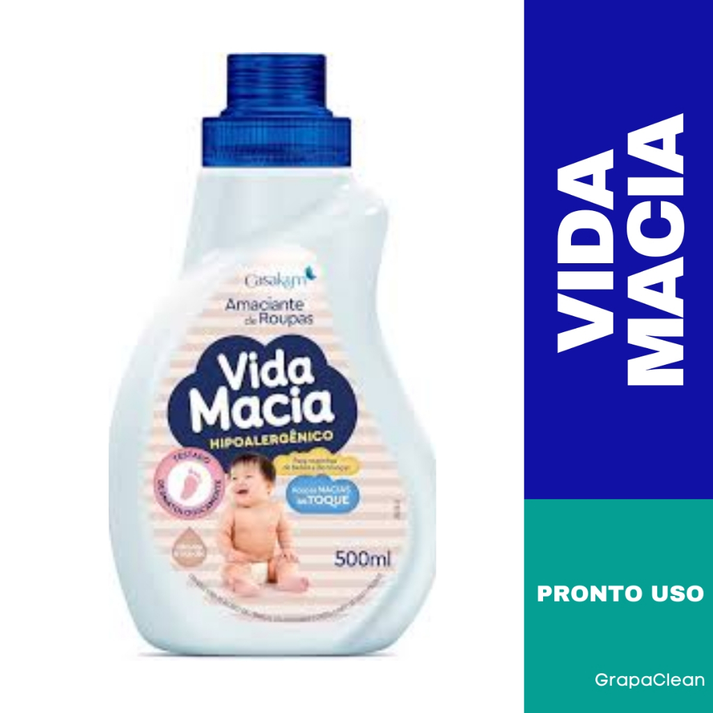 AMACIANTE HIPOALERGENICO VIDA MACIA ALGODAO 500ML