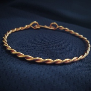 bracelete torcido 100% cobre! em Oferta na Shopee