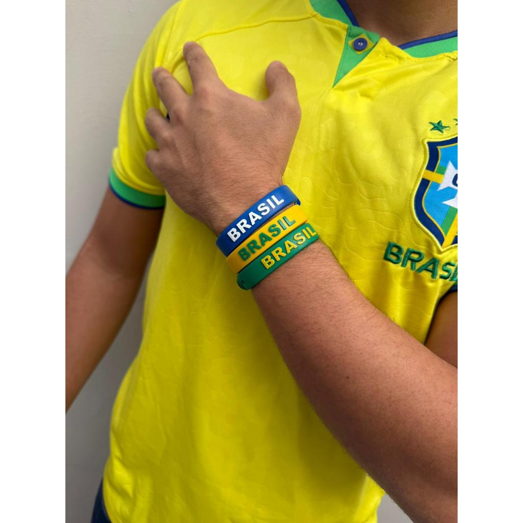 Pulseira Seleção Brasileira de Futebol Ajustável Copa do Mundo 2026