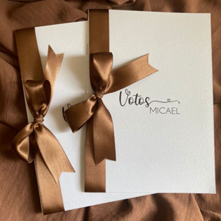 Par Caderno de Votos Casamento Personalizado Nome Data Com Fita Cetim Votos dos noivos Várias Cores em Oferta na Shopee