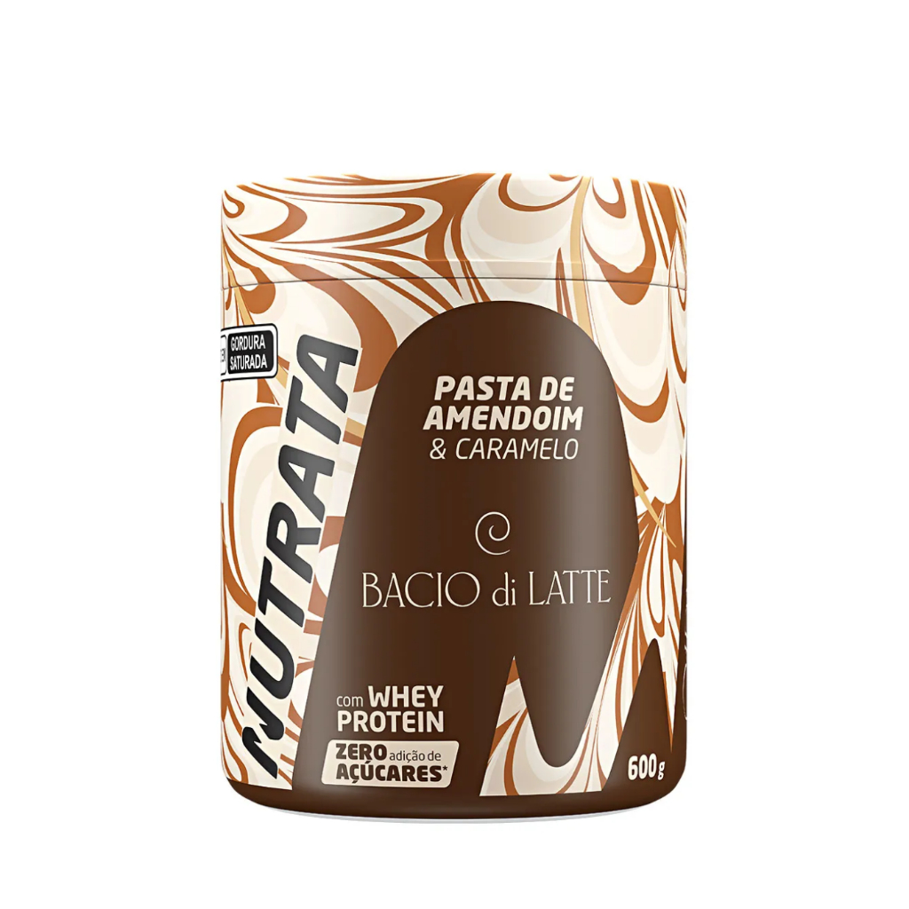 Pasta de Amendoim Bacio di Latte Caramelo Salgado 600g - Nutrata em Oferta na Shopee