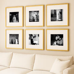 Quadros Decorativo Personalizado 30x30 Cm Vidro Moldura Luxo