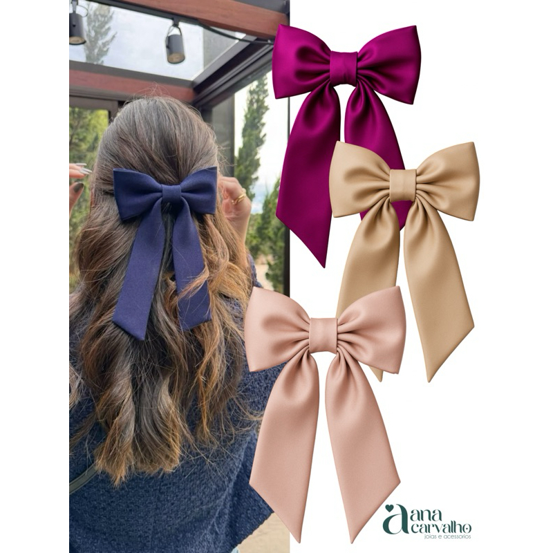 Laço Feminino Delicado Virgínia. lolita grande - boutique prendedor Adulto e infantil. romântico - luxo em Oferta na Shopee