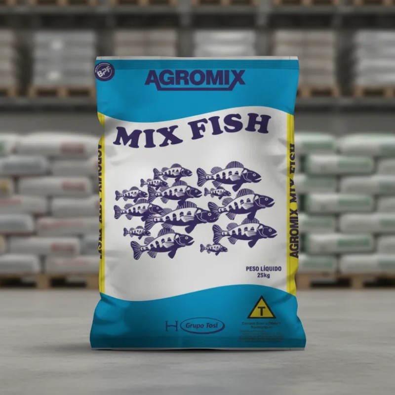 Ração de Peixes Alevinos Inicial Mix Fish 40% 2,4mm - Tilapia, Carpa, Pacu - Peixes Tropicais Onívoros e Carnívoros em Oferta na Shopee