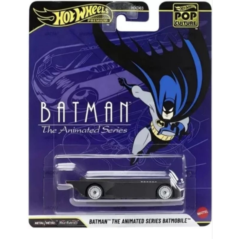 Miniatura Hot Wheels do Batmóvel da série animada do Batman