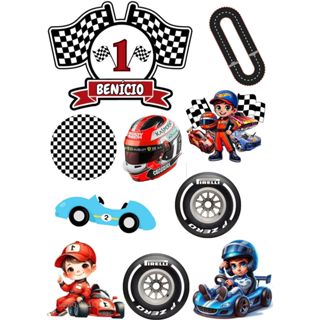 Topo de Bolo FORMULA 1 BABY Personalizado para aniversários, festas em Oferta na Shopee