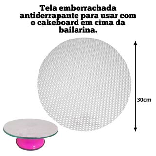 Tapete Antiderrapante 30cm para Bailarina Giratória 1, 2, 3Un Tela Antiaderente Cakeboard Confeitar em Oferta na Shopee