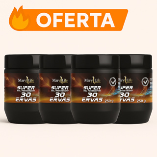 KIT 4 MARY LIFE SUPER GEL 30 ERVAS - 250g  - Alívio Imediato | Relaxante Muscular | Ação Refrescante 💥 em Oferta na Shopee